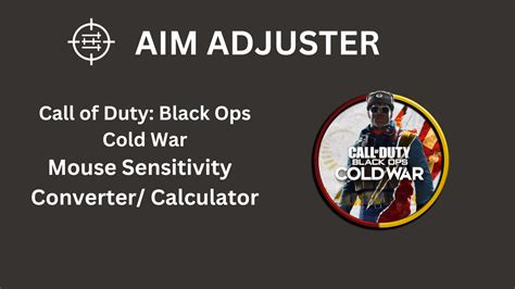 Call Of Duty Black Ops Cold War Mouse Sensitivity Convertercalculator