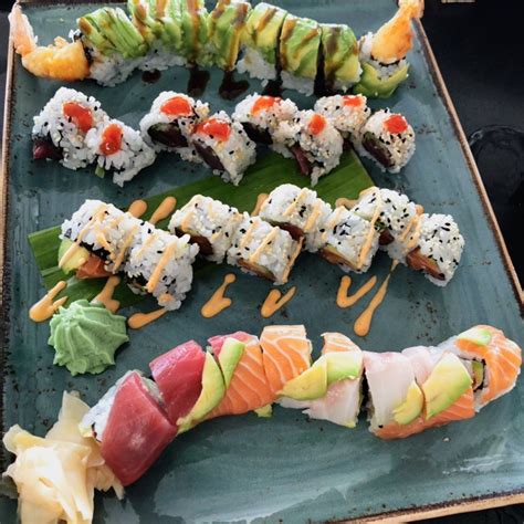 Sashimi Nigiri Sushi Rolls Japanese Food Passion Fish Dinner
