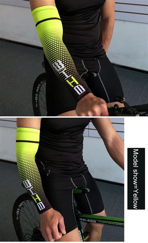 Cool Men Cycling Sport Running Bicycle Sleeve Uv Sun Protection Cuff Cover Protective Arm