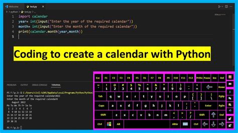 Asmr Programming Calendar Coding Learn Python Programming Youtube