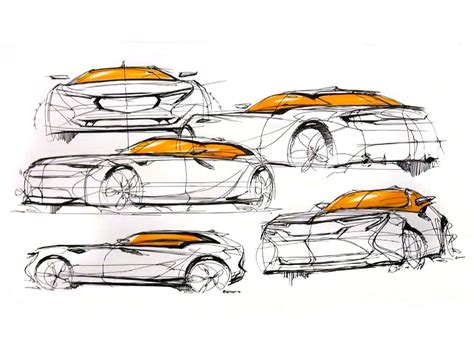 Car Quick Pen Sketches Car Body Design Design Sketch Car Design
