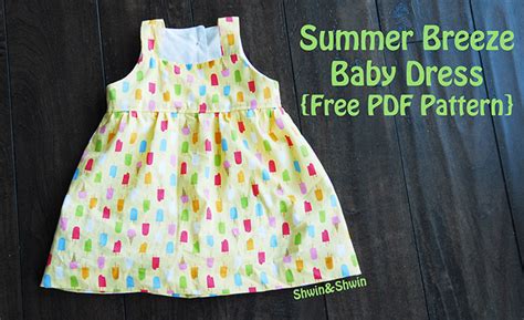 Summer Breeze Baby Dress Free Pdf Pattern Shwin And Shwin