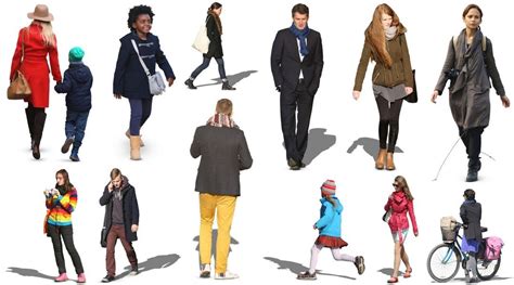 12 Free 2d Autumn Cutout People 3d Architectural Visualization And Rendering Blog Architecture