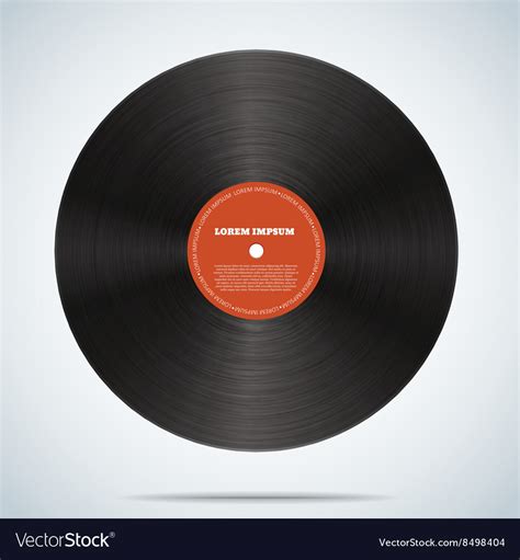 Vinyl Disk Realistic Design Eps 10 Royalty Free Vector Image