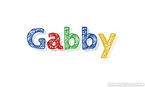 Gabby Лого Бесплатный инструмент для дизайна имени от Flaming Text
