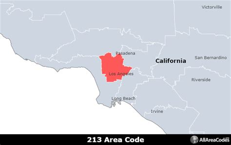 213 Area Code Location Map Time Zone And Phone Lookup