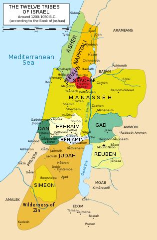 Ancient map of 12 tribes of israel. File:12 Tribes of Israel Map.svg - Wikimedia Commons