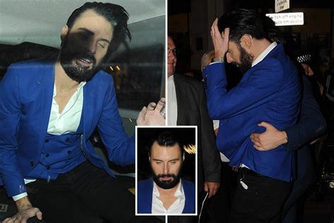 Bleary Eyed Rylan Clark Neal Holds His Head In His Hands As He Is