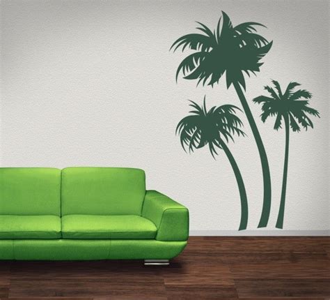 Wall Decal Palm Tree Tropical Summer Vacation Beach Paradise Large