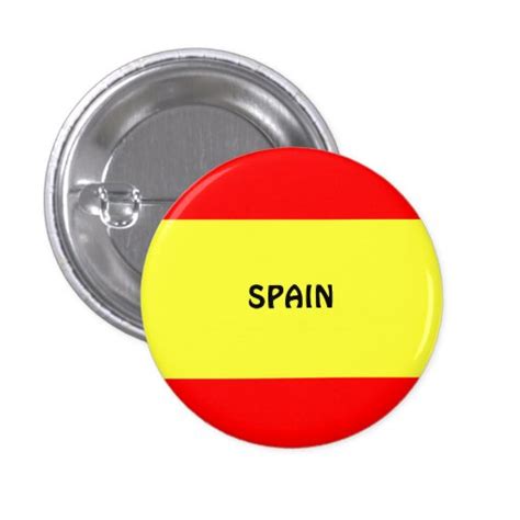 Spain Flag Of Spain Buttonlapel Pin Zazzle