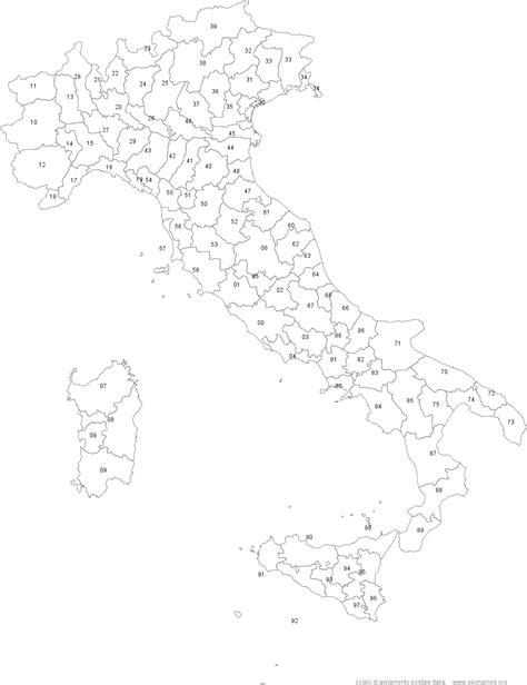 Postal Codes Italy