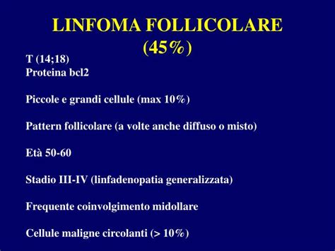 PPT - LINFOMI MALIGNI PowerPoint Presentation - ID:3273715