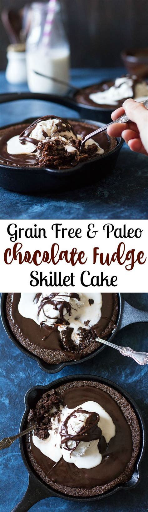 This Easy Paleo Chocolate Skillet Cake Is Super Fudgy Alone Then