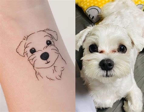 Top 63 Dog Outline Tattoos Super Hot Incdgdbentre