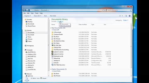 Windows 7 Quick Tips Library Folders Youtube