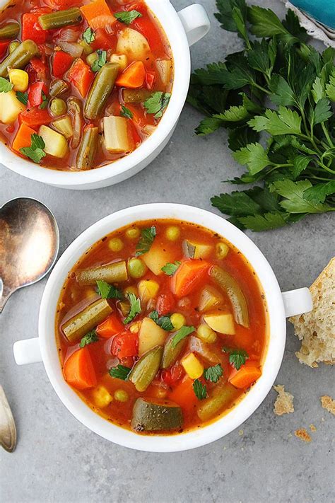 Homemade Vegetable Soup Is Easy To Make At Home And So Much Better Than