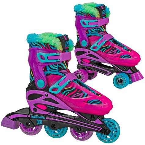 Roller Derby Girls Sprinter 2n1 Quad And Inline Skates Combo Walmart