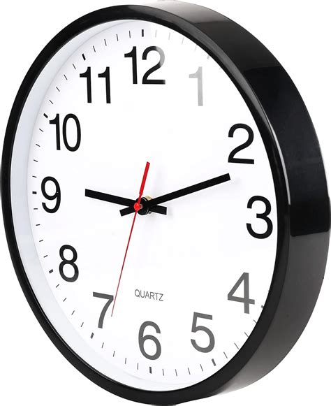 Buy Oceek 12 Inch Black Wall Clock Modern Wall Clock 12 Silent Quartz