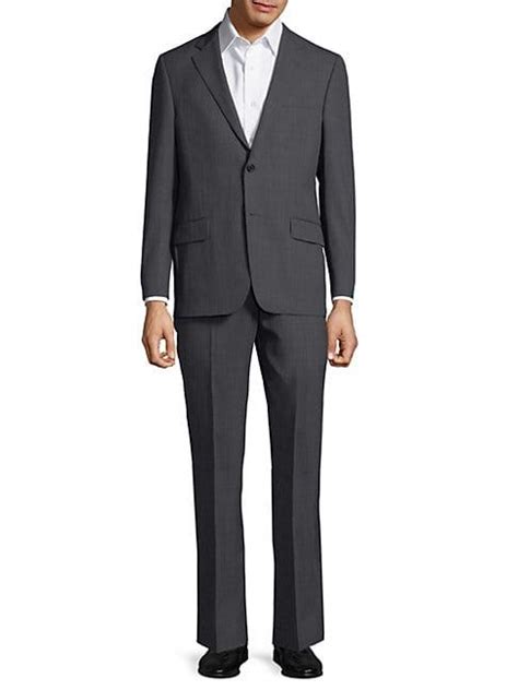 Hickey Freeman Milbern Wool Suit In Grey Modesens Wool Suit Hickey