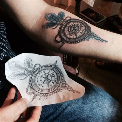 Compass Forearm Tattoo Best Tattoo Design Ideas