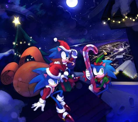 Merry Christmas By Drawloverlala On Deviantart Classic Sonic Sonic