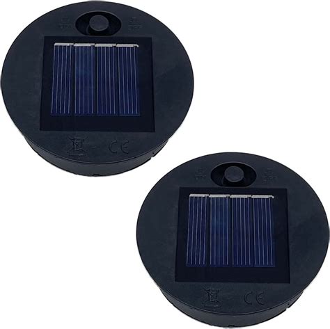 2 Pack Replacement Solar Light Parts Solar Light Replacement Top For