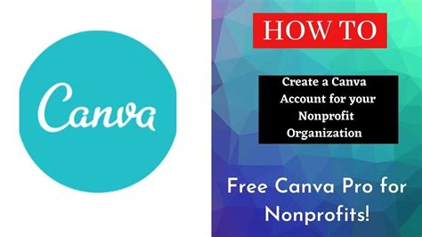 How To Create A Free CANVA Pro Account For Your Nonprofit Organization