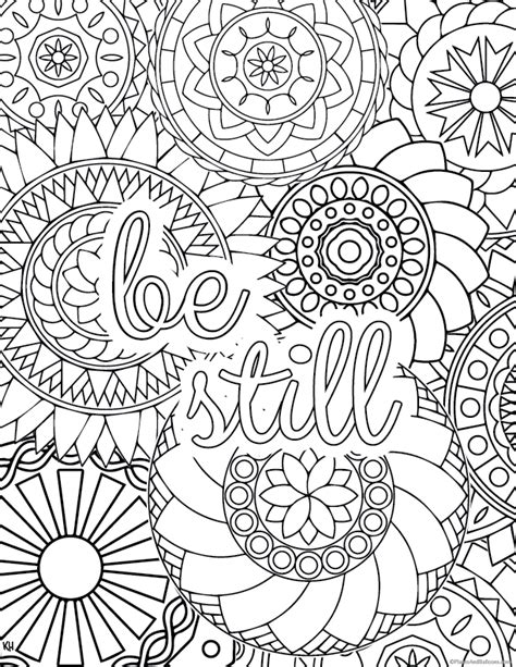 Stress Relief Coloring Pages (To Help You Find Your Zen) | Coloring