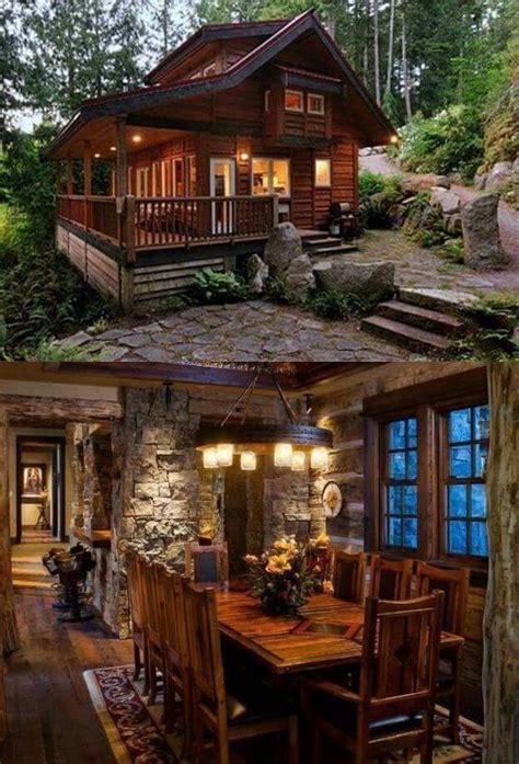 Pin By Autumn Jacunski On Home In The Mountains Log Cabins Wooden