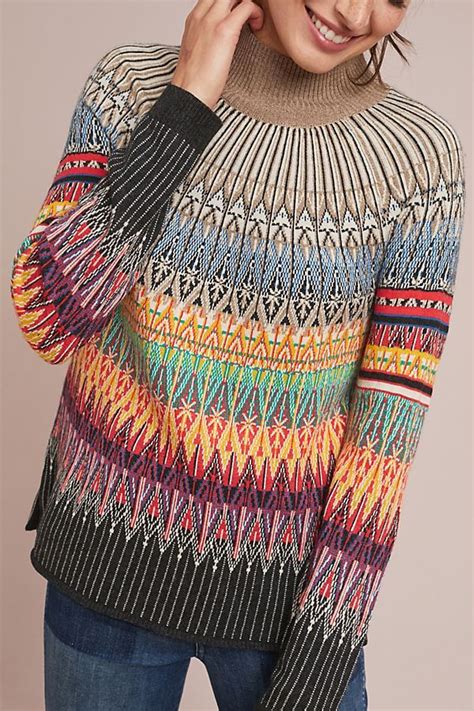 Jaeger baby merino 4 ply. Prismatic Fair Isle Sweater | Fair isle, Fair isle crochet ...