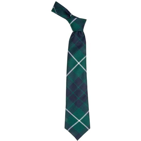 Hamilton Green Modern Tartan Tie Lochcarron Of Scotland