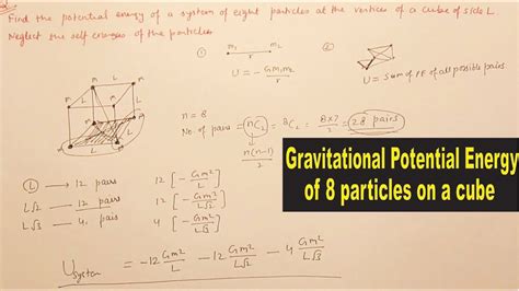 Energy that is stored in the gravitational field is called gravitational potential energy, or potential energy due to gravity. 11.3.1.P1 Gravitational potential energy of 8 particles on ...