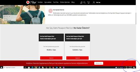 Vodafone Her Şey Dahil Pasaport Red Fiyatı Gösterilenden Farklı
