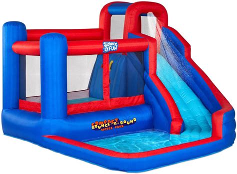 Buy Sunny And Fun Inflatable Water Slide Blow Up Pool And Bounce House For Backyard Online At