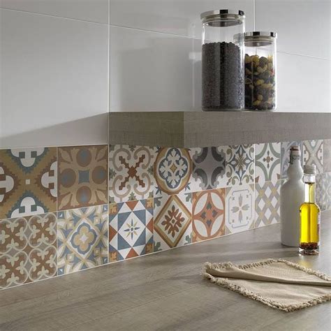 Moroccan Style Kitchen Wall Tiles Cuisine Carreaux De Ciment