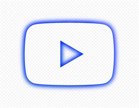 Hd Blue Neon Aesthetic Youtube Yt Play Icon Png Citypng
