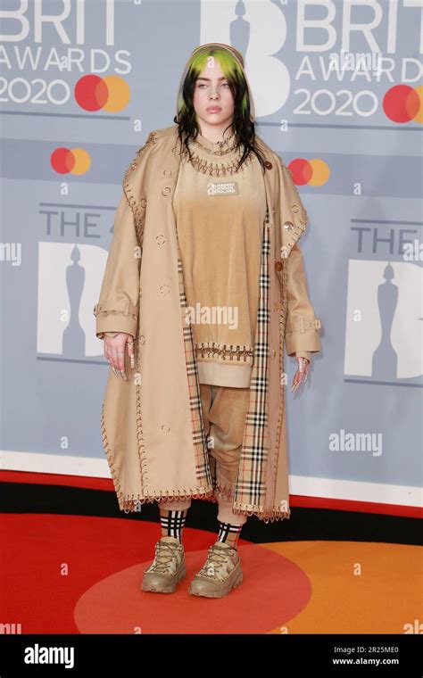 Billie Eilish Attends The Brit Awards 2020 At The O2 Arena In London