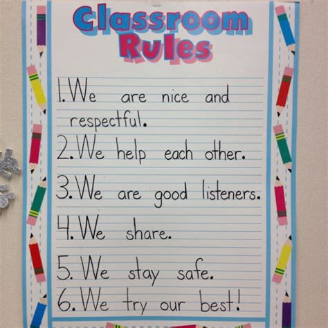 This Is A List Of First Grade Classroom Rules That I Thought Miss