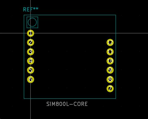 The Sim800l Core Module Kicad Footprint From Shridattdudhat Githubhelp