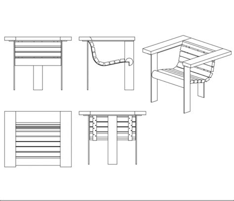 Classic furniture cads blocks dwg com. Garden wooden rest chair cad block design dwg file - Cadbull
