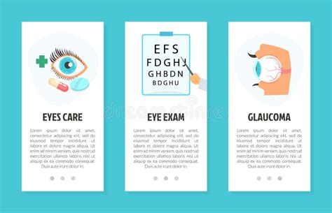 Ophthalmology And Eye Care Web Banner Design Vector Template Stock