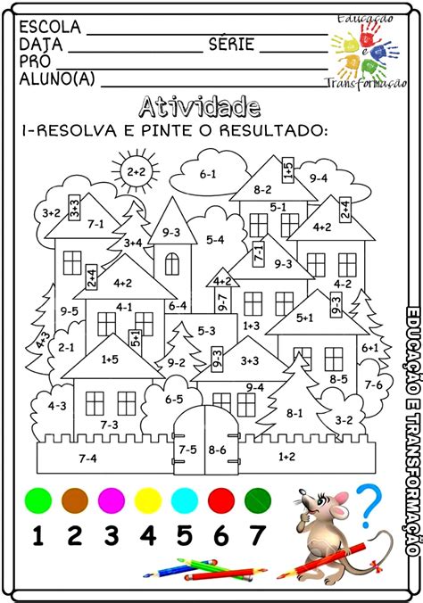 Atividade Adição E Subtração