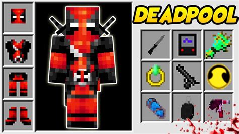 Deadpool W Minecraft Superheroes Unlimited Minecraft Mod Youtube