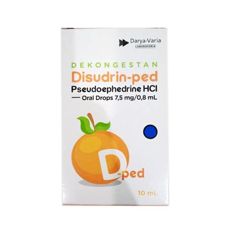 Disudrin Ped Oral Drops 10 Ml Kegunaan Efek Samping Dosis Dan