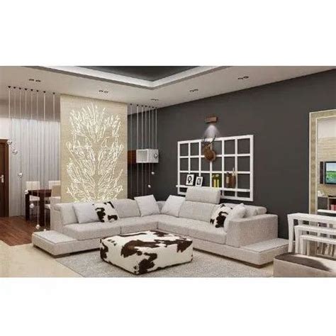 Drawing Room Interior Design Service Work Provided Wood Work