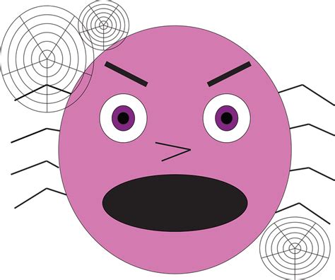 Spider Emoji Scary Free Vector Graphic On Pixabay