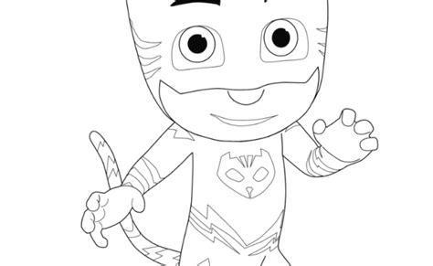 The Amazing Catboy From Pj Masks Coloring Pages Pj Masks Coloring