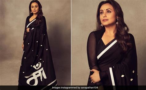 Rani Mukerjis Saree For Mrs Chatterjee Vs Norway Promotions Is The Mother Of All Black Sarees