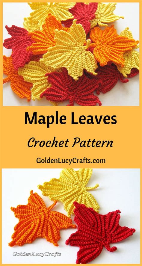 Crochet Pattern Maple Leaves In 2020 Crochet Flower Patterns Crochet