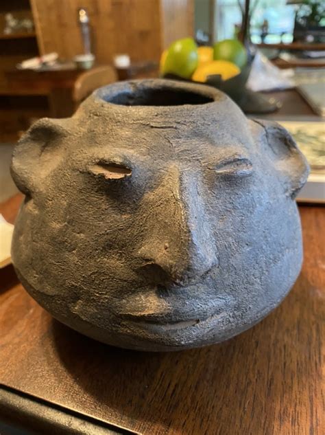 Is This A Head Pot From The Mississippian Period It Is Smooth All One